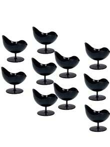 塑料冰淇淋杯、酸奶慕斯杯、黑布丁杯、黑色创意甜点杯、塑料冰淇淋杯