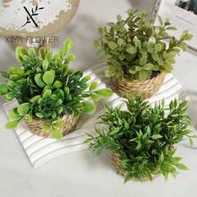 3 chậu cây mini đan nhân tạo: Ba hình dạng độc đáo - Lá tre gai, Lá lạc và Cỏ kim tiền, dây cỏ biển, quà tặng, cây nhân tạo, ụ cây, màu xanh lá cây, chất liệu PE, sợi polyester, làm thủ công, trang trí mùa cưới, quà tặng tốt nghiệp, trang trí nhà cửa. - Xanh-L - Xem 11