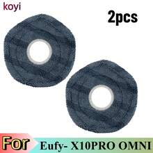 适用于 Eufy X10 Pro Omni 系列吸尘器的替换零件，包括防缠绕滚刷、边刷、可水洗 HEPA 过滤器和清洁布，宠物友好套装 - 彩色 - 查看 13