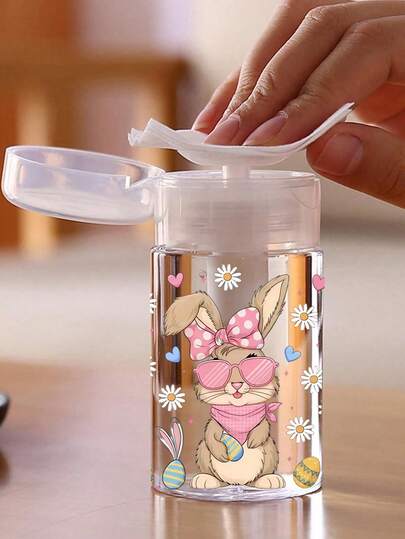 Tragbare Reise Push-Pull Spender Flasche - auslaufsicher, geeignet für Makeup-Entferner und Toner, perfekt für unterwegs Hautpflege-Routine, tragbare klare PET nachfüllbare Reiseflasche für Nagellackentferner, Toner und Makeup-Entferner, Kuppeldesign