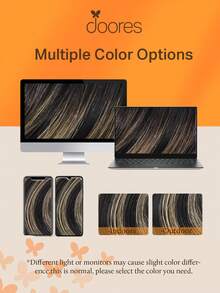 Bộ 7 lọn tóc nối kẹp DOORES 100% tóc thật, dài 14-24 inch, nặng 115g, tóc nối Remy chất lượng cao với đường may thẳng và dày mượt, tạo độ phồng tự nhiên và mềm mại, tóc nối dài cho người tóc mỏng, phù hợp cho cả nam và nữ, mùa đông, Giáng sinh, hóa trang/đi học/hẹn hò. - S1B/19/1B - Xem 11