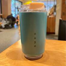 Cute Office Beverage Mug, Stainless Steel Vacuum Travel Tumbler, Leak-Proof Coffee Cup For Commuting, Reading, Hydration - Multicolor - View 2