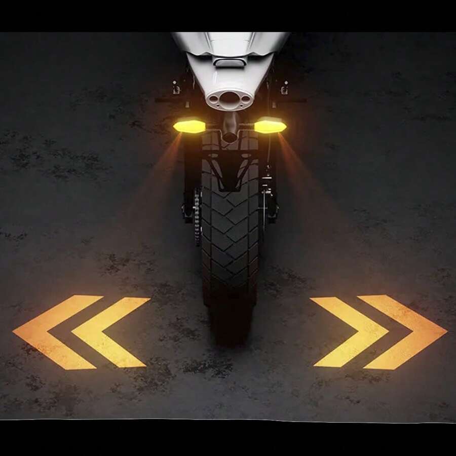 KINGMOTO Par de direccionales para moto universal con luz LED y luz preventiva, contiene un imán para cambiar de color al pasarlo - Direccional - Ver 1