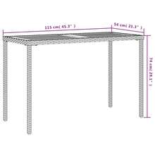 vidaXL Mesa de jardín con tapa y madera de acacia beige 115x54x74 cm - Beis - Ver 10