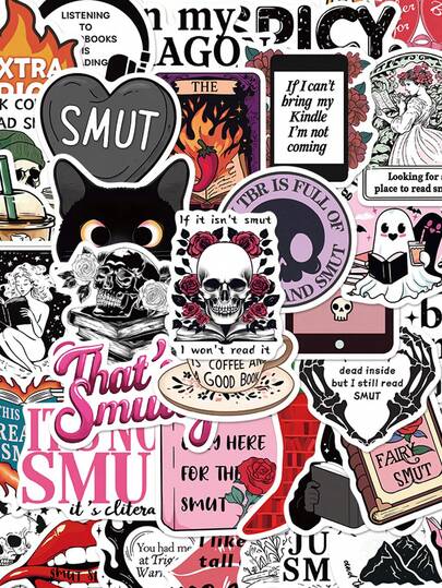 SCXXBSW 50pcs Smut Sticker, Creative Cartoon Stickers Suitable For Handbooks, Phone Cases, Laptops, Computers, Suitcases, Refrigerator Decoration