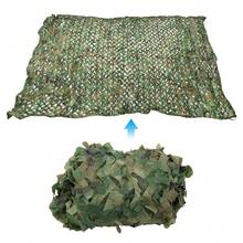Red de camuflaje para exteriores, camping, tiro, caza en la selva, senderismo, protección solar, sombra, 2 x 4 m - Verde camuflaje - Ver 5