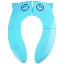 FTVOGUE Cubierta de asiento de inodoro para niños Asiento de inodoro de viaje portátil plegable con 4 almohadillas antideslizantes (02)(default) - Multicolor - Ver 2