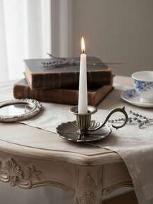 1 Stück/Set wandmontierter Metall-Kerzenhalter mit Blumen- und Blattmuster. Komplett aus Metall gefertigt, weist der Kerzenhalter eine filigrane Blumen- und Blattstruktur auf. Das Gesamtdesign verkörpert einen vintage-luxuriösen Stil, der ihn für die Dekoration von Häusern im europäischen Stil, vintage-thematische Bankette oder als subtilen Luxusakzent für Wände und Tischplatten geeignet macht. Er eignet sich auch für Hochzeiten, Geburtstagsfeiern und andere Veranstaltungen im Vintage-Stil. - Verschiedenfarbig - Übersicht 3