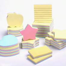 Notas adhesivas de 80 hojas de 7.2*7.2 cm (serie de pintura) 80 hojas/juego de notas adhesivas, notas de oficina y estudio, notas adhesivas de Color para estudiantes, cuaderno para mensajes y tomar notas TMZ - Multicolor - Ver 4