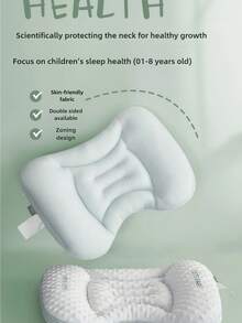 1个婴儿分段式枕头，透气脊椎保护枕，适合1-3岁婴儿，颈部支撑枕，适合3岁以上幼儿 - 彩色 - 查看 3