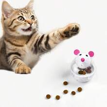 老鼠造型防逃脱食物球玩具，猫玩具 - 彩色 - 查看 2