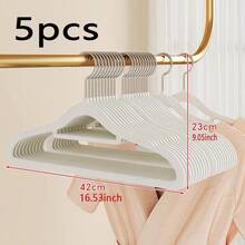 1/5/10/20/60/100个装防滑隐形衣物保护套，超薄节省空间设计，适用于衬衫、裤子、连衣裙等各种衣物，是居家衣橱、零售展示衣架的必备之选。纤薄设计，简约收纳架，坚固耐用的塑料衣架，多功能衣架，家居收纳，时尚精品店适用。