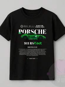 Streetwear T-Shirt Cars Skyline GT3RS Automobiles Vehicles Racing Drift Street Fashion Urban Culture Skaters Unisex Men's Women's 100% Cotton Top Premium Streetwear New Release Immediate Shipping Various Colors!! - 72580-911Rs Rawr - 查看 2