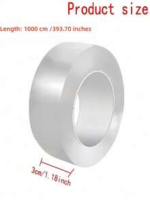 1 Rollo de cinta de silicona impermeable para cocina y baño, tira de sellado transparente para grietas de fregaderos, ranuras de inodoros, material duradero, ideal para el hogar y restaurantes (Longitud: 3 metros/5m/10m) - Multicolor - Ver 13