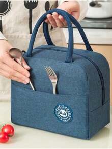 Thermal Handbag Lunch Box For Travel Or Picnics - Black - View 4