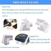 4pcs/7pcs Solar Panel Mounting Bracket Kit-Boat  Camper Van RV Roof Mount - White - View 4