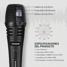 Micrófono Dinámico Profesional con Cable para DVD/TV/Audio/Reverberador/Mezclador/Autobús Turístico,39822430 - Multicolor - Ver 5