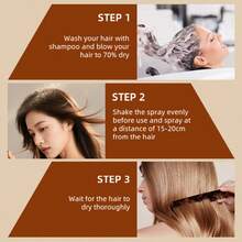 巴塔纳护发油喷雾，滋润柔顺秀发，防止干燥毛躁，补水滋养，适用于烫发、卷发和直发，日常护发，情人节礼物 - 黑色 - 查看 9