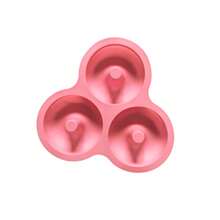 1pc 3-Cavity Silicone Donut Mold, For Air Fryer, Cake, Chocolate, Baking DIY - Baby Pink - View 9