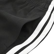 Adidas Men's Straight-Leg Sweatpants, Loose Casual Lightweight Pants, Street Fashion Outerwear For Spring - Black - View 7