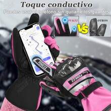 Guantes Clidos De Invierno para Motocicleta,Impermeable, Resistente al Viento - amarillo fluorescente+m - Ver 6
