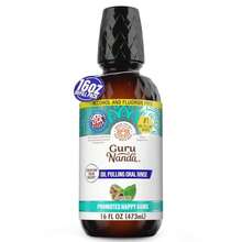 GuruNanda CocoMint Oil Pulling Mouthwash For Complete Oral Hygiene, 7 Essential Oils &Amp; Vitamins For Happy Teeth &Amp; Gums &Amp; Fresh Breath, With 2 Toothbrushes &Amp; Tongue Scraper, Alcohol-Free, 6X8 Oz - ColorD - View 1