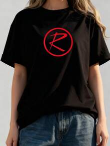 Vintage Short Sleeve T-Shirt With Small Round Neck - Black 9 - View 2