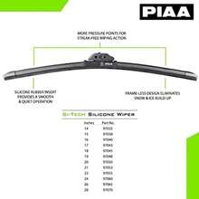 PIAA Aero  Limpiaparabrisas de silicona Premium 4, 48.26 cm - 48,26 centímetros - Ver 5
