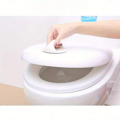 4pcs/1pc No Drill Door Pull Handle, Toilet Lid Lifter, Drawer & Window Adhesive Push Pull Handle, Adhesive Cabinet Handle, Sliding Door Push Pull