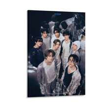 Framed Stray KPOP Boy Group Poster Canvas Wall Art Wall Hanging Birthday Party Background Banner For Living Room Bedroom Dorm Decoration - Multicolor - View 1