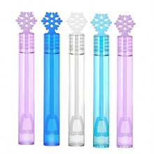 40支雪花泡泡棒，无需加水，冬季主题设计，适合作为礼物、活动、派对礼品（4种随机颜色） - 彩色 - 查看 7