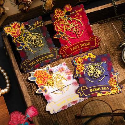 Elegant roséfärgad metallbokmärke med ihålig design - Perfekt för bokälskare, studenter och lärare - Perfekt för hemmakontor eller klassrumsläsning