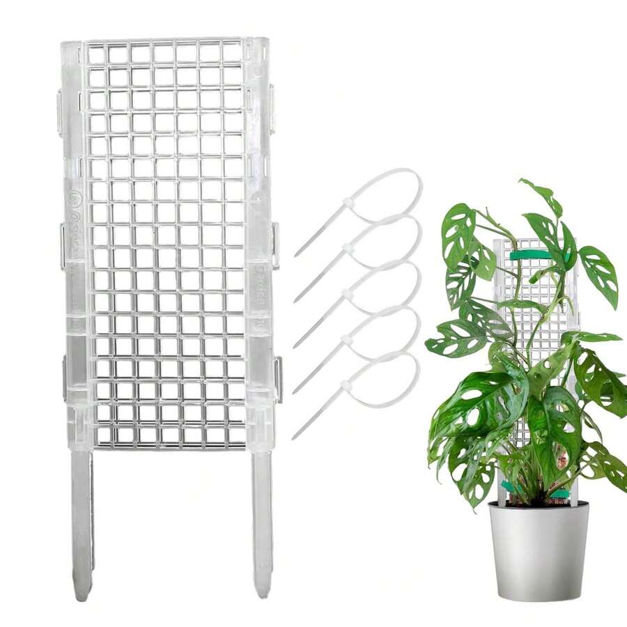 Plant Supports For Climbing Plants With Ties - 30x12cm Supports With Ground Spike, Moss Compatible