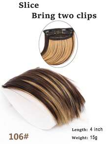 4-Inch Top Pad Hair Piece Wig For Women, One-Piece, Two-Clip, Invisible And Seamless, Small-Sized, For Hair Loss Compensation - Multicolor - View 15