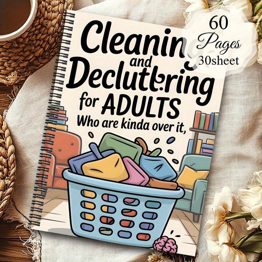 1 Aesthetic ADHD Cleaning Plan Spiral Notebook, Household Cleaning Schedule And Checklist, Daily/Weekly/Monthly/Annual Household Notebook, Professional Housekeeping Management Journal For Housewives - 1個 - 查看 1