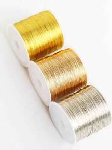 20/100m Copper Wire, Copper Wire, DIY Beading Wire, For Making Wrapped Hair Clips, Jewelry Weaving, Shaping, Floral Copper Wire Wrapping, Copper Wire Crafts, Jewelry Beads And Gold Wire, Suitable For Jewelry Making. Perfectly Matched For Various Bracelets, Earrings, Necklaces And Other Jewelry. - Multicolor - View 7