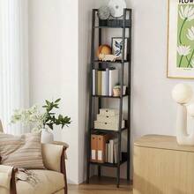 Estanterías de piso - Madera Negra - Ver 1