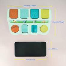 Brinquedo Sensorial Saltitante para Bebês com + de 18 Meses - Brinquedo Montessori de Classificação de Cores e Efeito Causa com Botões, Melhora a Responsividade do Bebê. Presente Perfeito de Aniversário/Natal/Halloween/Dia da Criança/Feriado para Meninos e Meninas Pequenos (Cor Aleatória) - Multicolorido - Visão 6