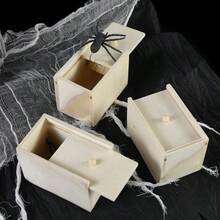 1/2pcs Scary Spoof Tricky Spider Wooden Box Spoof Creative Prank Party Spider Easter Gift - Multicolor - View 9