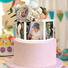 7.9" DIY Photo Acrylic Cake Stand Set, Floating Acrylic Cake Separator, Tiered Acrylic Cake Display Stand, Hexagon DIY Assembly, No Electric Needed, Personalized Cake Display Rack For Wedding, Birthday, Graduation Ceremony - Multicolor - View 9