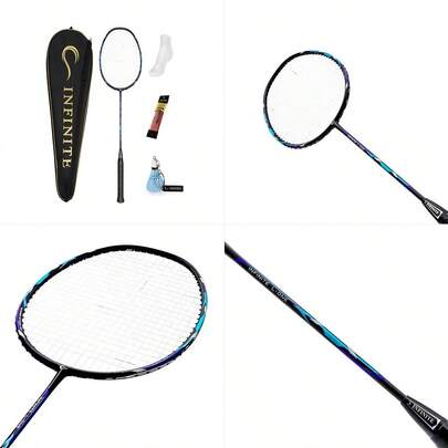 Light Weight Badminton Racket With Free Racket Bag Amp Amp Socks Amp Grip Amp Badminton Keychain, High Carbon Fiber, 73g, G5, 2430lbs, Suitable For Intermediate Level Players