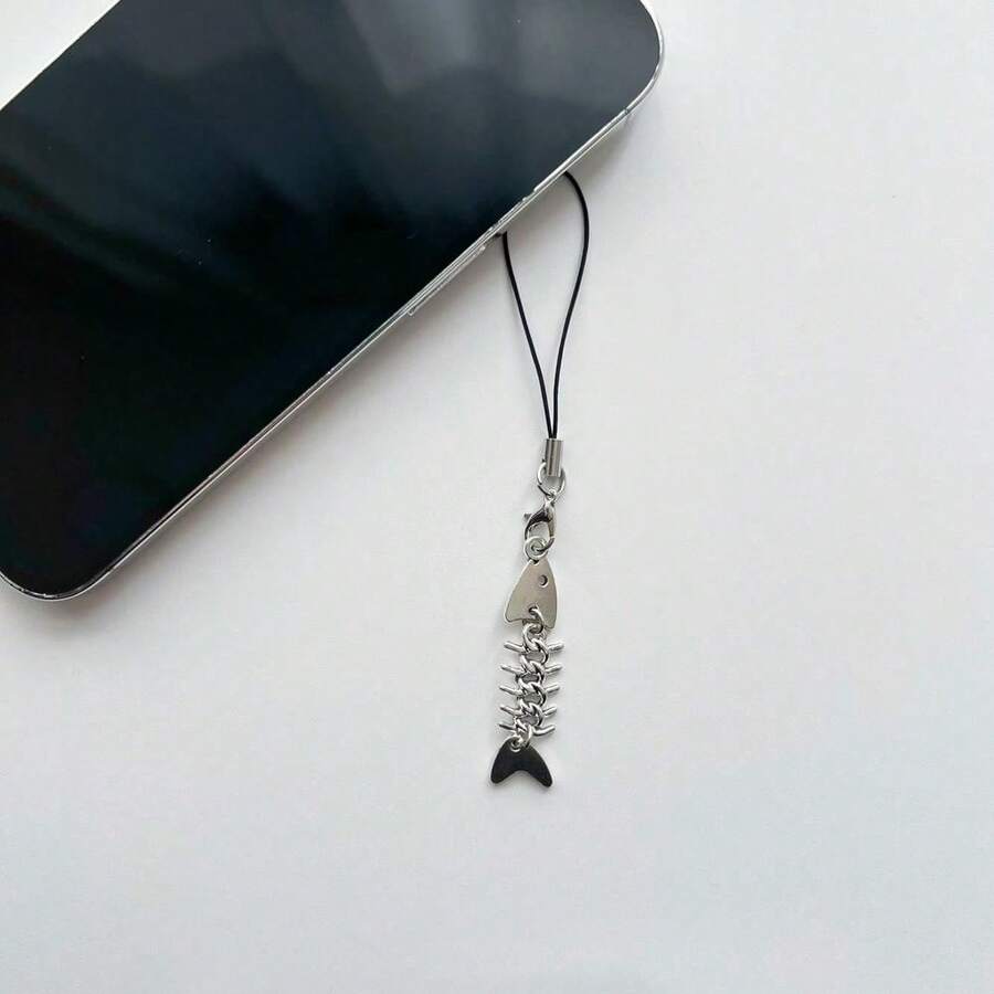 Dây đeo điện thoại phong cách Y2K mới, dễ thương, tối giản, thiết kế trừu tượng hình ngôi sao năm cánh, khung trái tim, kim loại, xương cá, gai cá, phụ kiện điện thoại, mặt dây chuyền túi xách, tương thích với Android và hầu hết các điện thoại thông minh, quà tặng cho mẹ, gia đình, bạn bè, trẻ em, sinh nhật, ngày lễ. - Nhiều màu - Xem 1