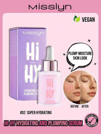  MISSLYN-Hi-Hy 保湿丰盈精华液，肽速效丰盈精华，微闪乳液，丝滑滋润，质地轻盈，保湿紧致，深层补水，柔滑肌肤