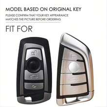 Vỏ bọc chìa khóa điều khiển từ xa bằng silicon cho xe hơi, tương thích với các dòng xe BMW X1 X3 X4 X5 X6 Series 1 2 3 5 7 G20 G02 G05 G31 G23 F34 F15 F40 IX3 - đen - Xem 2