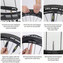 ROCKBROS 1pc Professional POM Bicycle Tyre Lever - Built-In Deflation Valve One Pair Per Order Effortless Removal Essential Bicycle Repair Tool Must-Have Cycling Accessory - Multicolor - View 11