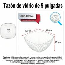 1 pieza de cuenco de vidrio, duradero, fácil de limpiar, resistente a altas temperaturas y con excelente transparencia que permite mostrar completamente el color de los alimentos, con múltiples tamaños a elegir, ideal para servir sopas, ensaladas frías, frutas, postres, frutos secos y más, incluso se puede usar como cuenco para almacenar joyas y pequeños objetos, su diseño transparente añade elegancia a la mesa, satisface las necesidades de uso en diferentes escenarios y es una opción perfecta para regalar en fiestas, cumpleaños y reuniones. - 104877 Transparente - Ver 5