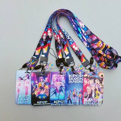 Cartoon Bus/Subway Card Holder Protector, Cute Student K-Pop Idol Group/Cartoon Phone Lanyard, Long Halter Card Holder, Hot Selling Export Item