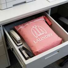 耐用洗衣袋 - 拉链封口，便携式衣物及旅行必备物品收纳袋，结实耐用的提手 - 彩色 - 查看 3