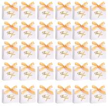 20个装 - 小型感谢礼品袋，带抽绳，迷你糖果袋，适用于派对、生日、婚礼、新娘送礼会、婚礼宾客礼物、礼品盒、婚礼招待会装饰、情人节礼盒、复活节礼品袋、复活节糖果袋、母亲节礼品袋 - 白色 - 查看 13