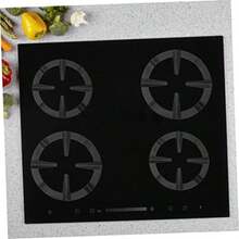 Amosfun 3pcs Gas Stove Tripod Cooktop Burner Multi-Functional Wok Ring Iron Brackets Coffee Pot Holder Replaceable Wok Rack Stable Kitchen Support Grate - As Pic - View 6